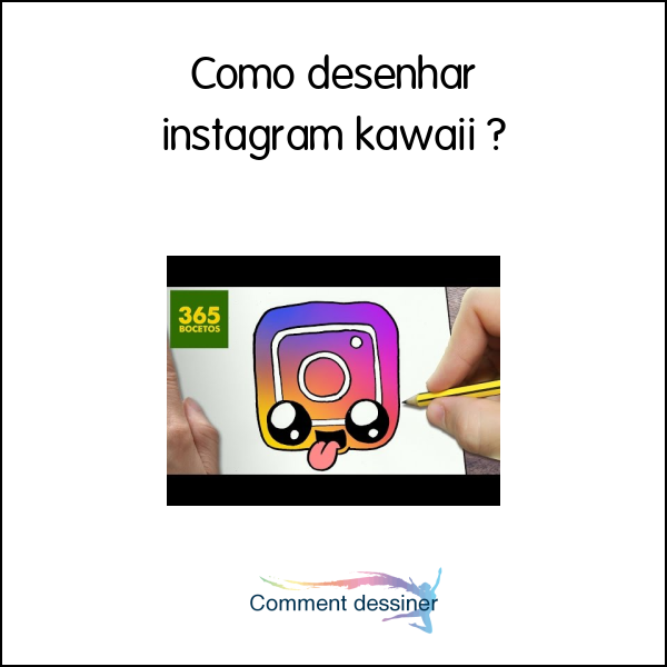Como desenhar instagram kawaii